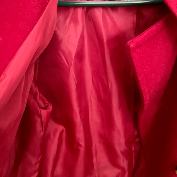EUC Michael Kors Red Pea Coat Size Small - Picture 5 of 12